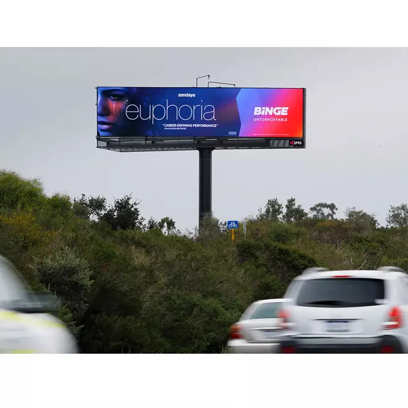 Cartelera digital Led a todo Color para exteriores a prueba de lluvia, instalación fija de publicidad, pantalla gigante Led P4 P6 P8 P10