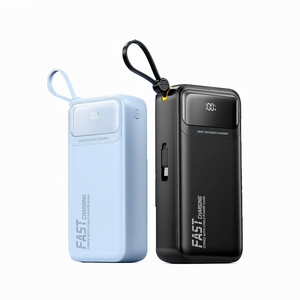 Portable Power Bank 22.5W Fast Charging with Built-in <b>Cable</b> LED Display 50000mAh <b>USB</b> <b>Charger</b> - Product Image 1
