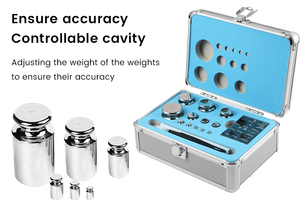 OIML lớp F1 thép không gỉ hiệu chuẩn trọng lượng 1mg-500g cho phòng thí nghiệm cân bằng các bộ phận cụ & phụ kiện - Product Image 6