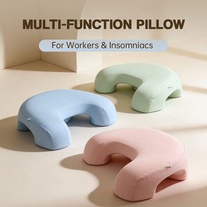 Oreiller de sieste pour dormeurs latéraux en mousse à mémoire de forme, oreiller cervical compact et portable pour dormeurs latéraux ou dorsaux, <span class=keywords><strong>chambre</strong></span> à coucher - Product Image 1