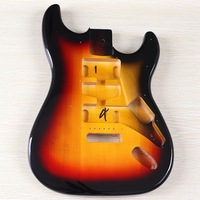 Corps de guitare électrique Geake ST 01 DIY en peuplier massif, finition brillante, simple micro, assemblage professionnel, 6 cordes, musique