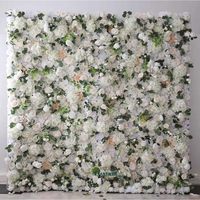 Panel dekorasi baru latar belakang dinding bunga palsu Thanksgiving Panel dekorasi gulung anggrek buatan 3D murah 240cm * 240cm