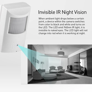 Gece görüş kızılötesi hareket PIR sensörü ve 3.7mm Supercone iğne deliği ile fabrika fiyat IP IP kamera CCTV Lens muhafaza - Product Image 3