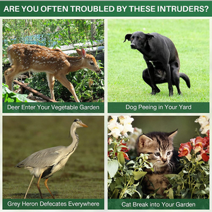 <span class=keywords><strong>Répulsif</strong></span> Solaire Ultrasonique 360 Degrés SAIJZEK en Gros pour Animaux : Oiseaux, Chiens, Chats, Singes, Cerfs, Souris - Product Image 6