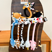 Gantungan Kunci Boneka Hewan Leher Panjang Multi-gaya Grosir, Boneka Isi Lembut, Gantungan Tas Karakter Kartun Lucu, Hadiah Kecil