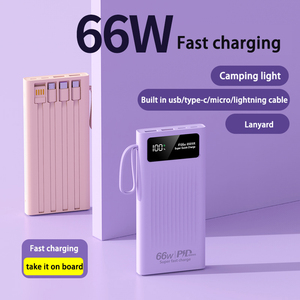 Grand éclairage nouvelle banque de puissance <span class=keywords><strong>10000</strong></span> <span class=keywords><strong>mAh</strong></span> charge rapide Portable USB-C entrée/sortie PowerBanks <span class=keywords><strong>10000</strong></span> <span class=keywords><strong>MAh</strong></span> avec lanière haute capacité - Product Image 6