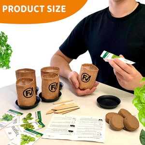 Kit de cultivo de inicio de hierbas para interiores hecho en EE. UU. 5 reliquia sin OGM perejil <span class=keywords><strong>eneldo</strong></span> orégano que incluye macetas tierra para té hierba <span class=keywords><strong>medicinal</strong></span> - Product Image 5