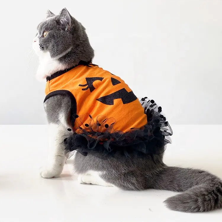 Cat clothes pet halloween costume bulldog puppy dress funny dog costume for small chihuahuas