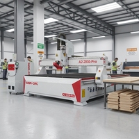 Router CNC SIGN A2-Pro ATC con Husillo Refrigerado por Aire de 9KW, Máquina de Corte de Madera Semiautomática con Cambiador de Herramientas, 2 Años de Garantía, Eliminación de Polvo
