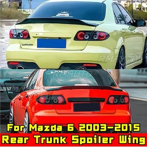 Pour Mazda 6 2003-2015 Aileron de coffre arrière Aileron de toit arrière Kit carrosserie Spoiler de coffre arrière Accessoires auto - Product Image 3