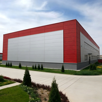 Entrepôt préfabriqué économique et moderne en structure acier, respectueux de l'environnement, pour le stockage de marchandises en vrac, ignifuge et anticorrosion