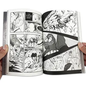 Impression de livre d'anime de manga comique coloré à bas prix personnalisé impression de bandes dessinées de manga japonais