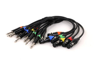 Pabrik grosir 50cm- 30m <span class=keywords><strong>3</strong></span> Pin kabel Xlr 1 laki-laki ke <span class=keywords><strong>2</strong></span> perempuan Xlr mikrofon Aux adaptor untuk Audio - Product Image 3