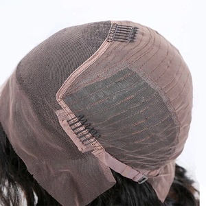 Abu pirang rambut manusia Wig renda penuh, bagian tengah rambut Virgin India mentah Wig pirang renda penuh dengan akar gelap - Product Image 6