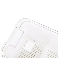 Garder le récipient frais avec des couvercles et un plateau de vidange pliable amovible, des organisateurs de bacs de réfrigérateur