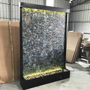 <span class=keywords><strong>Fontana</strong></span> <span class=keywords><strong>decorativa</strong></span> a cascata con LED per interni/esterni <span class=keywords><strong>da</strong></span> <span class=keywords><strong>giardino</strong></span>, realizzata in marmo artificiale, vetro e metallo - Product Image 3