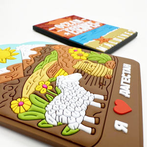 Imán de PVC para nevera con etiqueta de pizarra magnética de cloruro de polivinilo de goma blanda 3D personalizada con diseño gratuito para productores primarios - Product Image 6