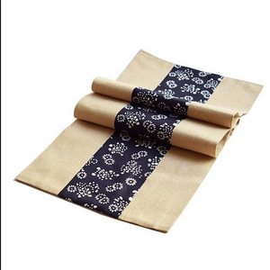 Chemin de table en lin, style traditionnel, lavable, accessoire pour cérémonie du thé, origine Anji, entretien lavage à la main - Product Image 5