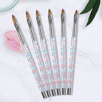BQAN 2024 Mango líquido Sailor Moon Diseño Logotipo personalizado #2 ~ #24 100% Pure Kolinsky Nail Art Brush Crimped Kolinsky Acrylic Brush