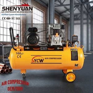 Compresor Industrial Portátil Tipo Italiano de 3HP y 100L, Accionado por Correa de Pistón, para Mantenimiento Automotriz de Alta Presión - Product Image 4