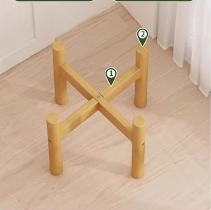 Supporti per <span class=keywords><strong>Piante</strong></span> <span class=keywords><strong>e</strong></span> Vasi in Legno di Bambù Naturale con Mensole Espositive per <span class=keywords><strong>Balcone</strong></span>, Giardino, Interni ed Esterni - Product Image 5
