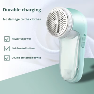 Mini tondeuse à cheveux et coupe-boules portable USB en plastique avec lames en acier inoxydable pour vêtements et pantalons - Product Image 2