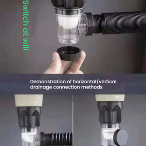 Kit <span class=keywords><strong>de</strong></span> Drenaje <span class=keywords><strong>para</strong></span> <span class=keywords><strong>Lavabo</strong></span> <span class=keywords><strong>de</strong></span> <span class=keywords><strong>Baño</strong></span>, Tapa Abatible, Tubería <span class=keywords><strong>de</strong></span> Drenaje Horizontal y Vertical, <span class=keywords><strong>Accesorios</strong></span> Integrados Antiolor <span class=keywords><strong>para</strong></span> <span class=keywords><strong>Lavabo</strong></span> - Product Image 5