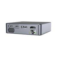 Base de Conexión USB-C Tipo-C 12 en 1, LAN Gigabit de 1000 Mbps, Compatible con Win10/11 Pro y Linux, para Oficina, Hogar y Computadoras de Escritorio Portátiles