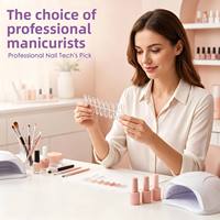 Vente directe usine : 120 faux ongles à presser, échantillons de couleurs unies, design ovale à fond plat, application entièrement adhésive, style français