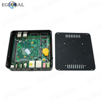 Mini Ordenador EGLOBAL Sin Ventilador, Intel N100, DDR4, MSATA SSD, Win10, 4 USB, Nuc, 3 HD, 2 COM, WiFi, 2 RJ45 Gigabit LAN, Audio, Linux