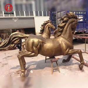 Escultura de Caballo Árabe de Bronce Moderno, Decoración de Jardín de Tamaño Real para Exteriores - Product Image 5