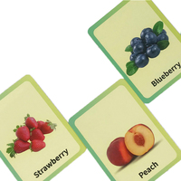Hoge Kwaliteit Op Maat Gedrukt Fruit Flash Geheugenkaart Spel Educatieve Speelkaarten Voor Kinderen