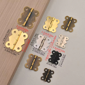 Charnières papillon en fer de style antique, à 90 et 180 degrés, accessoires de quincaillerie pour armoires et boîtes en bois, charnière de 35 mm de diamètre - Product Image 3