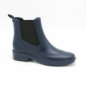 Ladies Fashion Shoes with Double Elastic and Back <strong>Pull</strong> Loop Outdoor Rain Shoes <strong>Waterproof</strong> Rain <strong>Boot</strong> - Product Image 1