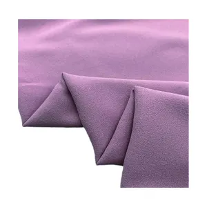 Personalizza tessuto pieghettato tessuto cey tinta unita 100% poliestere cey crepe tessuto per abbigliamento shaoxing