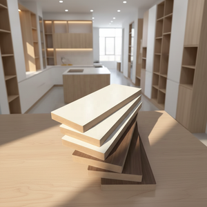 Tablero de <span class=keywords><strong>MDF</strong></span> Melamínico Impermeable Ecológico de 18 mm para Muebles de Baño y Supermercado, Venta al Por Mayor de Fábrica - Product Image 2