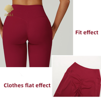 Ensemble 5 pièces CNSHELL : Soutien-gorge dos croisé, débardeur, legging évasé avec poches latérales – Idéal Yoga, Tennis, Activités de plein air et Gym