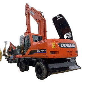 Excavatrice Doosan 210W-7 d'occasion, machine de terrassement en excellent état de fonctionnement, moteur Yanmar, roulement d'engrenage, moteur 21 tonnes 39,5 kW - Product Image 3