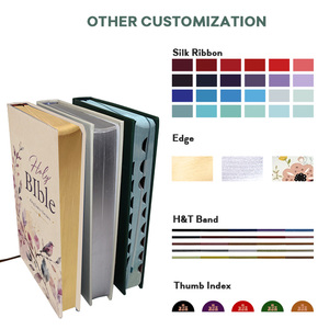 <span class=keywords><strong>Biblia</strong></span> Nueva de Edición Limitada con Bordes Dorados para Niñas, Tapa Dura con Bordes Pintados, Versión en Inglés de Alta Calidad - Product Image 4