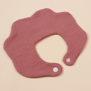 360 度旋转有机棉 6 层婴儿围兜 新生儿花瓣形按扣式围兜 柔软吸水可水洗围兜 适合出牙期婴儿 - Product Image 5