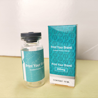 Boîte d'emballage personnalisée pour flacons, emballage étanche, boîte pour peptides avec étiquette 3ml/10ml, 1 paquet