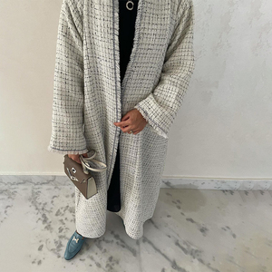 Nouvelle Collection 2026 Dubaï : Manteaux Abaya d'Hiver Longs pour Femmes Musulmanes – Modèles Ouverts en Gros - Product Image 4
