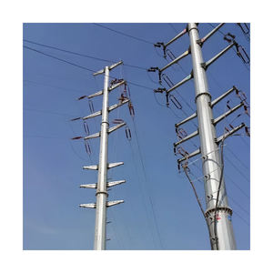 Tour électrique en acier robuste avec revêtement galvanisé à chaud pour la construction de lignes de transmission - Product Image 5