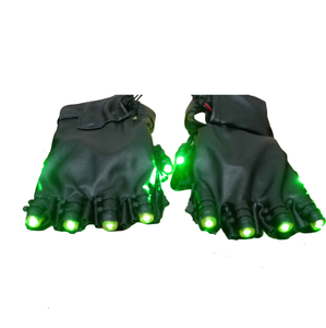Vente directe d'usine Gants laser verts Mitaines Lumière Spectacle de danse Scène DJ Club Accessoires de fête Gants laser verts Mitaines - Product Image 1