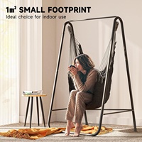 Support de chaise suspendue en fer métallique moderne et durable pour l'extérieur, la chambre, la salle à manger, l'hôtel, le parc, l'école
