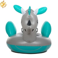 Ballon d'exercice gonflable en PVC Dragon Argenté 120CM, jouet aquatique durable, pliable et étanche pour adultes