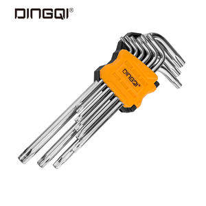 DingQi Set di 9 Chiavi Esagonali Torx Extra <span class=keywords><strong>Lunghe</strong></span> Personalizzate con Trattamento Superficiale in Zinco - Product Image 4
