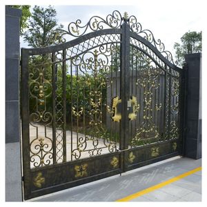 Sistema de Puerta Abatible de Gran Tamaño de la <span class=keywords><strong>Serie</strong></span> PRIMA Premium de Alta Resistencia, con Recubrimiento Electrostático en Polvo, Resistente a la Niebla Salina y al Óxido, Puerta de Hierro - Product Image 1