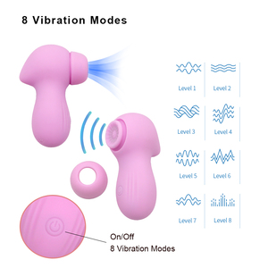 Adult <strong>Mini</strong> <strong>Suction</strong> Vibrator with Nipple Clitoral Sucking Licking Features G-Point Clit Tapping for Women - Product Image 4