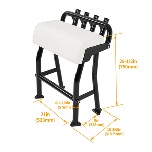 Siège inclinable universel noir de 29 pouces pour <span class=keywords><strong>bateau</strong></span>, avec coussin long taille S en aluminium - Product Image 6